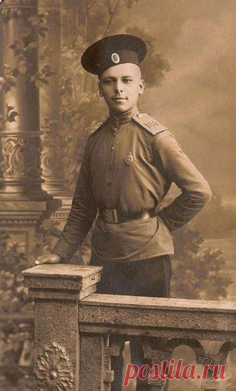 Вольноопределяющийся 184-пехотного Варшавского полка, 1914 год / Историческая справка