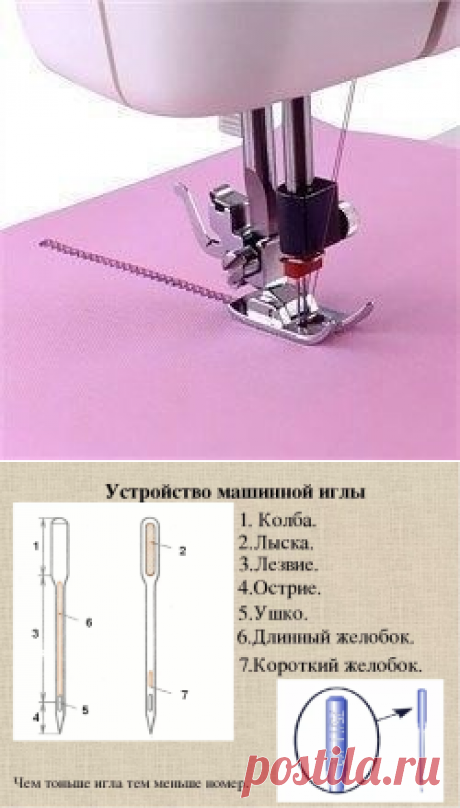 ​Правильный подбор игл для швейной машинки