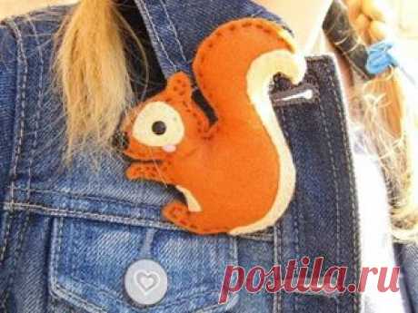 Забавные брошки из фетра :) Идеи для... - Море идей - рукоделие, декор дома, поделки и hand made. | Facebook
