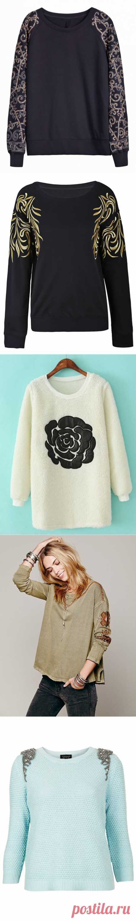 Свитшот - идеи для переделки (вторая подборка) / Декор /