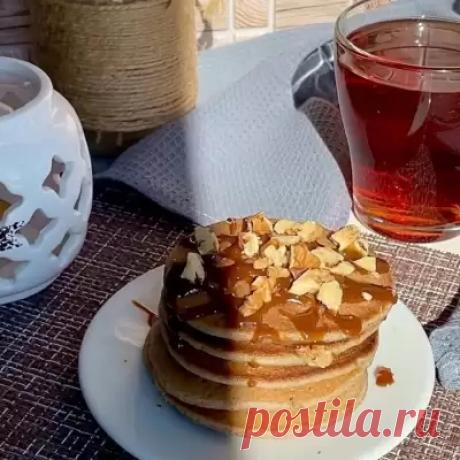 Веганские панкейки на завтрак рецепт приготовления блюда занимает 20 мин времени