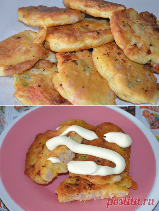 ЗАВТРАК за 15 минут! Нереально вкусные ОЛАДЬИ с начинкой, как ПИЦЦА - Кулинарный блог