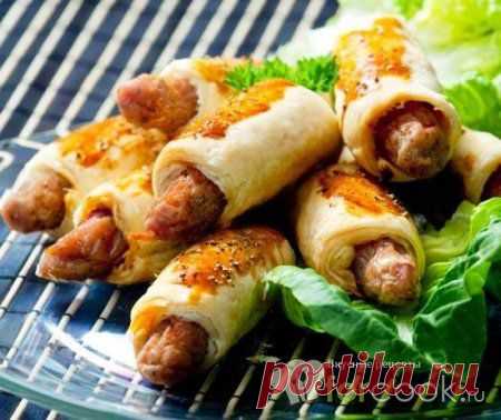 Мини-сосиски в тесте