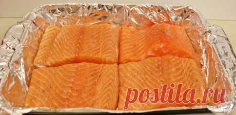 Стейк из лосося в духовке