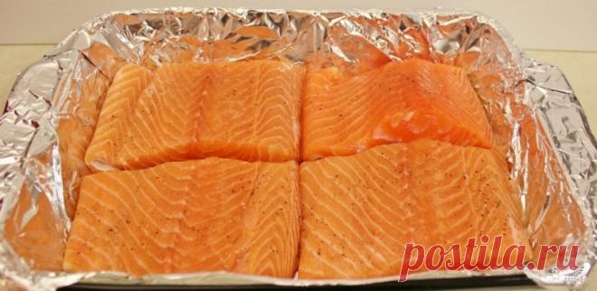 Стейк из лосося в духовке