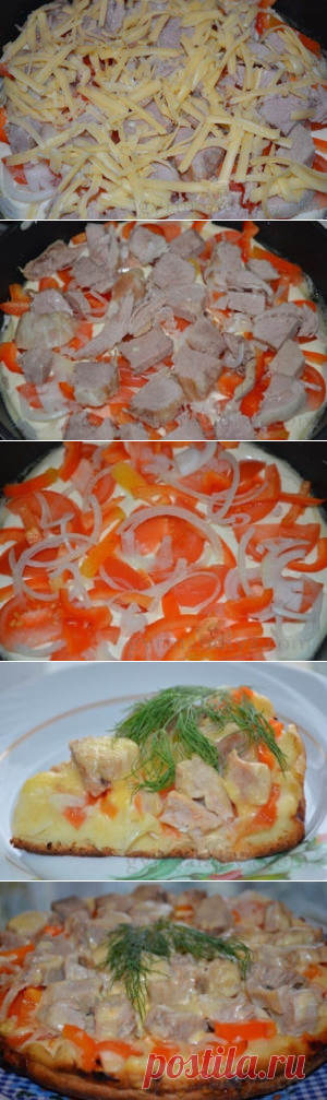 Быстрая пицца на сковороде | Гурмандия