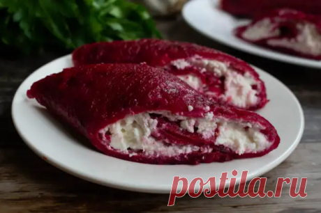 Свекольные блины с начинкой из творога и сливочного сыра - Будет вкусно - Медиаплатформа МирТесен