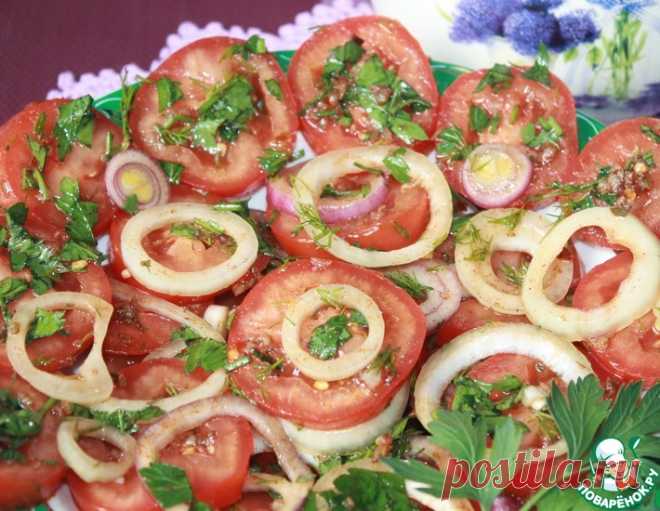 Маринованные помидоры с луком 