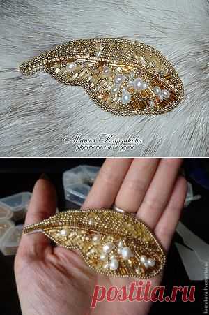 Мастер-класс по созданию броши "Перо" - Ярмарка Мастеров - ручная работа, handmade