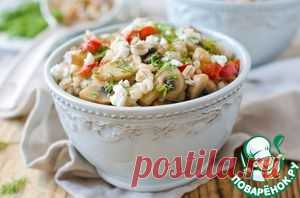 Перловая каша с грибами и адыгейским сыром - кулинарный рецепт