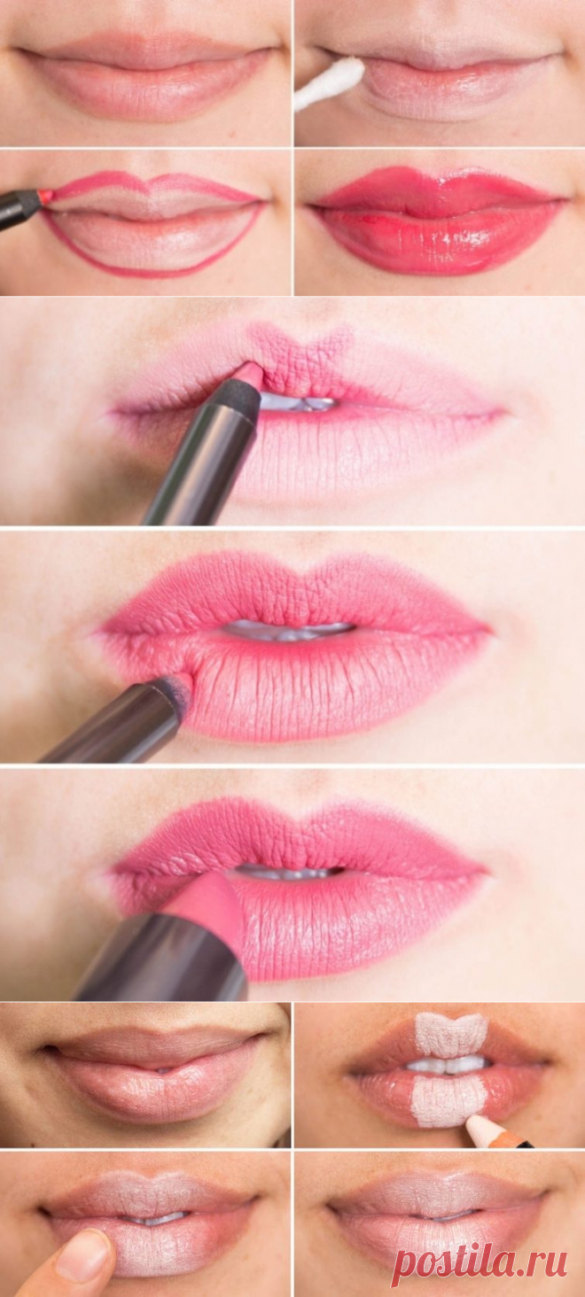 Маленькие хитрости, которые сделают макияж губ идеальным / Все для женщины