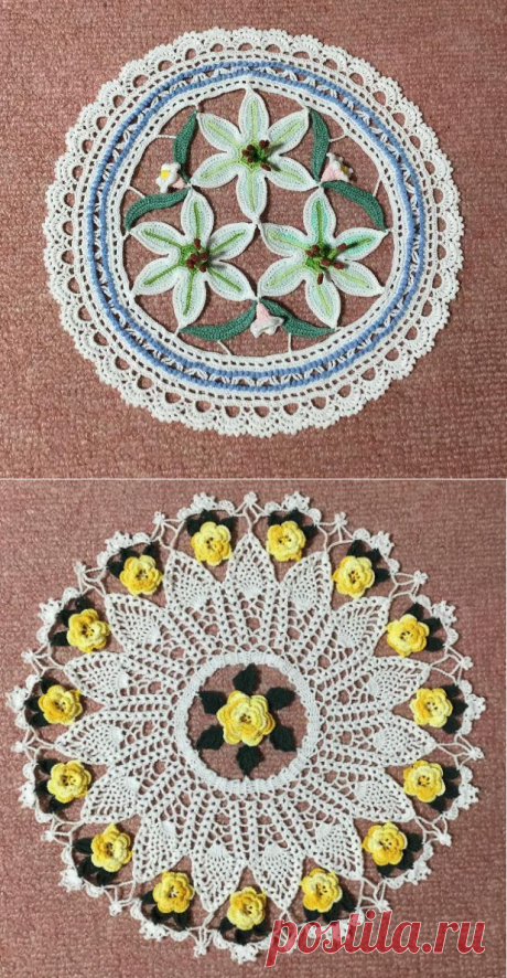 Crochet Heklanje plus : Raznobojne salvete sa Instagrama