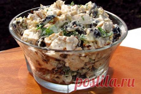 Салат с курицей и черносливом — Сад Заготовка