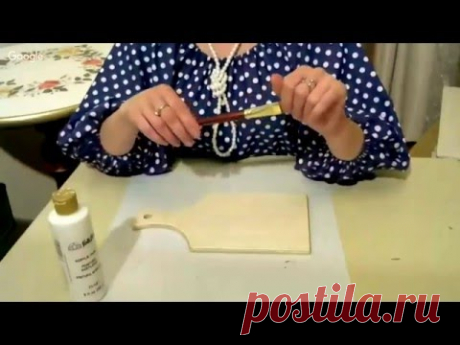 Декупаж. Леля Раевская.  Зеркало- бижутерия. 24 февраля 2016г.
