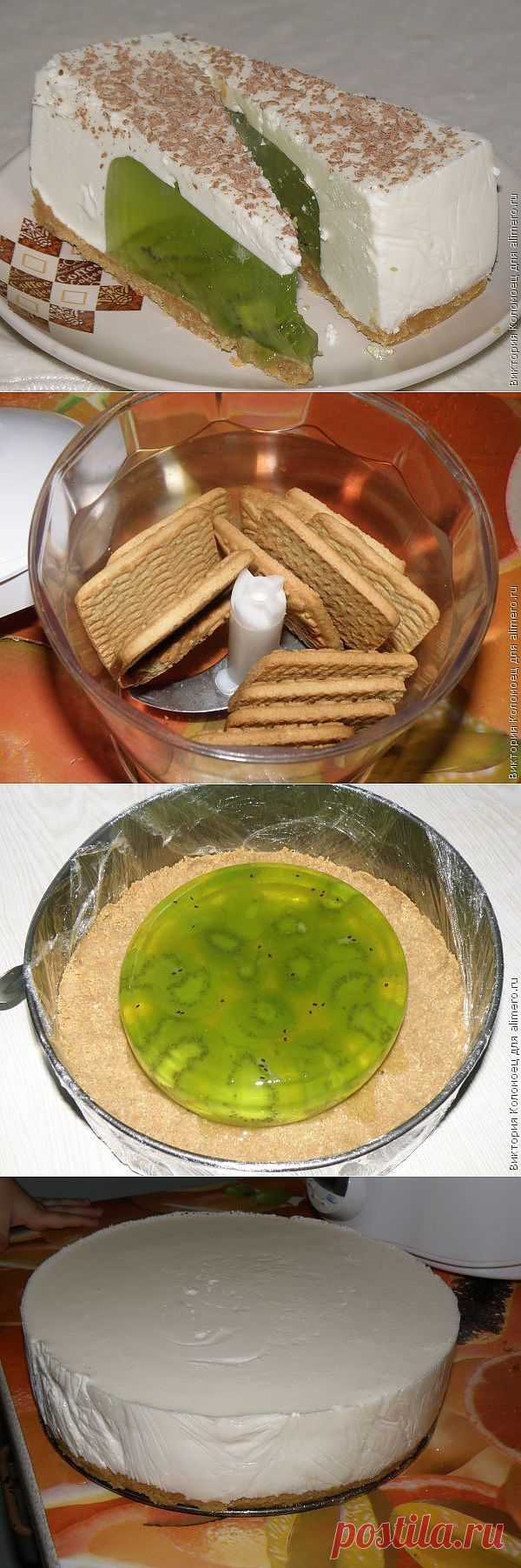 Желейный тортик без выпечки.