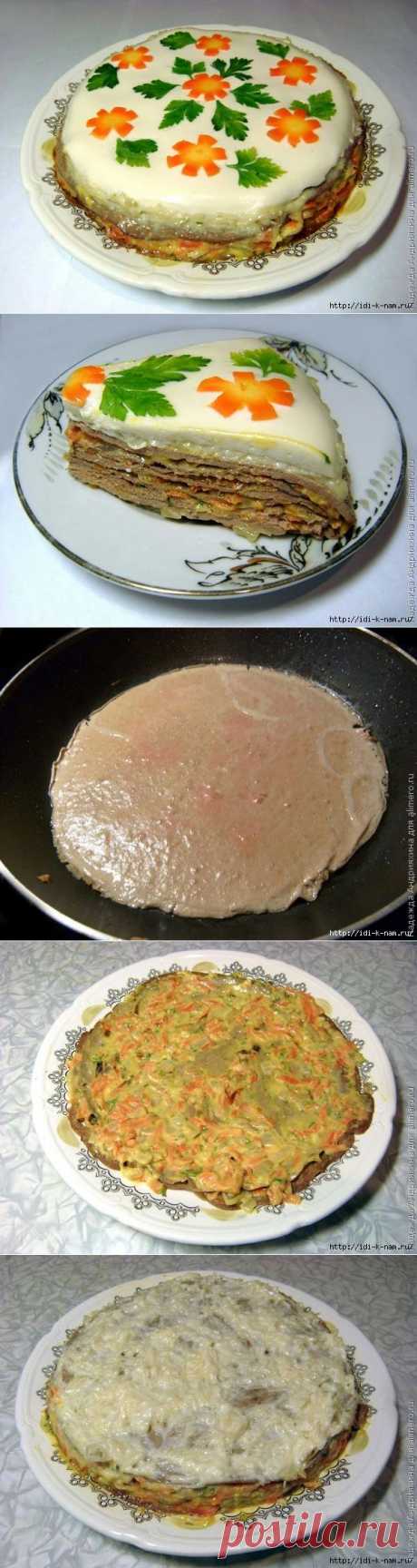 Печеночный тортик