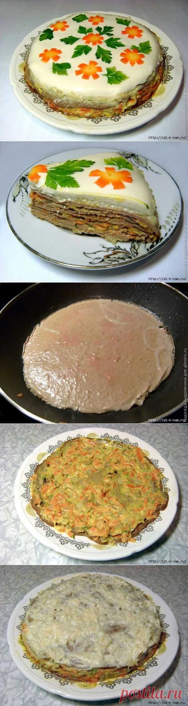 Печеночный тортик