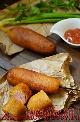 Как приготовить корн-дог? | Краше Всех