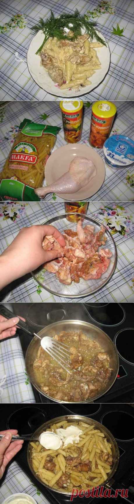 Макароны с курицей - пошаговый рецепт с фото