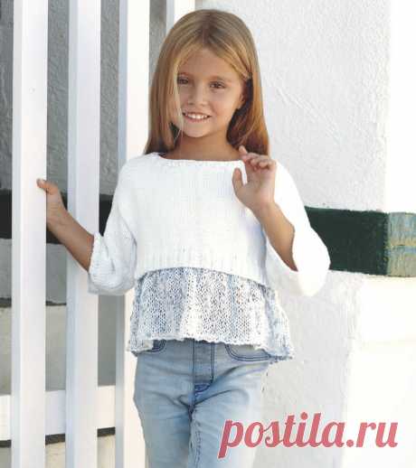 Кофточка для девочки МАЛИБУ от Кatia - Knitting.Klubok.ru.com