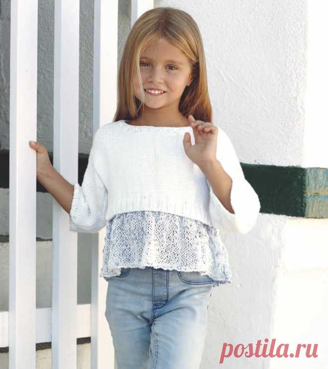 Кофточка для девочки МАЛИБУ от Кatia - Knitting.Klubok.ru.com