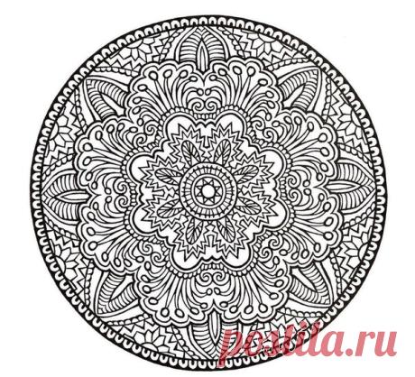 Раскраски: мандалы