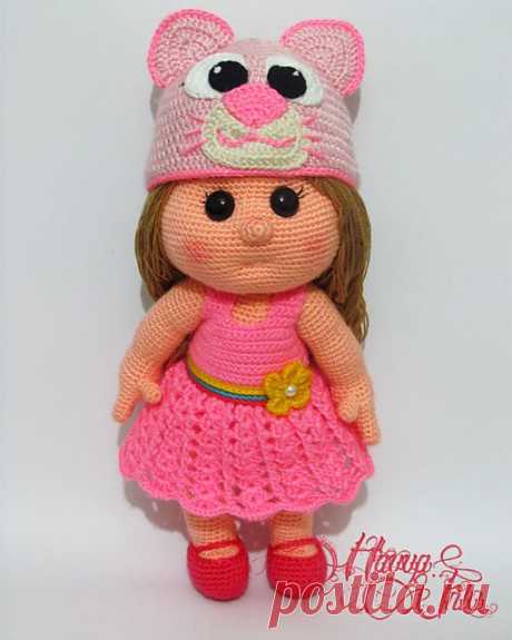 Ravelry: Детская кукла с кошкой шляпе (Красочный крючком куклы, Amigurumi) модель по Хавва Ünlü