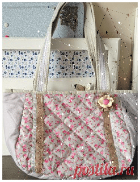 Tutorial – DIY Passo à passo Bolsa de Patchwork com bolsinho com zíper. Amo bolsas por isso irei estar sempre postando novos modelos, essa bolsa é em tom neutro e fica muito linda. A estampa é floral e o tecido lateral é de poá, forrada, com zíper, bordado e flor d cro…
