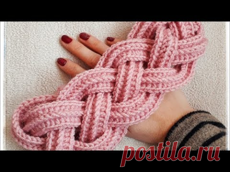 Crochet Easy Cable Headband/ Earwarmer