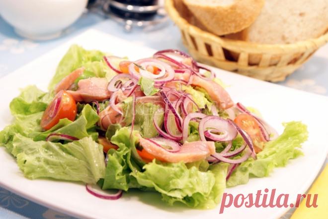 Салат с солёной красной рыбой – Рецепт с фото. Рецепты. Салаты. Салаты с рыбой и морепродуктами