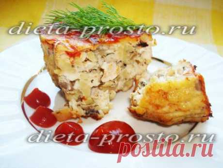 Мини-запеканки с курицей в духовке