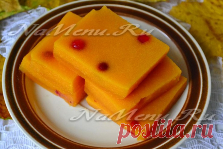 Желе из тыквы