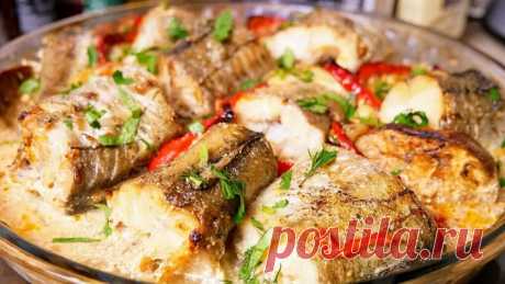 Вкуснее рыбы я не ела. Сочный МИНТАЙ с овощами, цыганка готовит