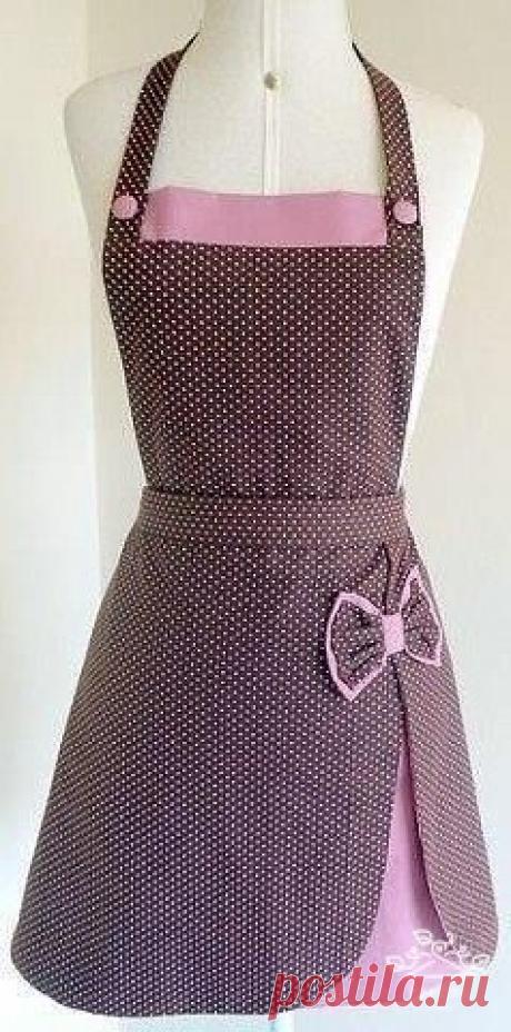 Идеи и выкройки фартуков для кухни