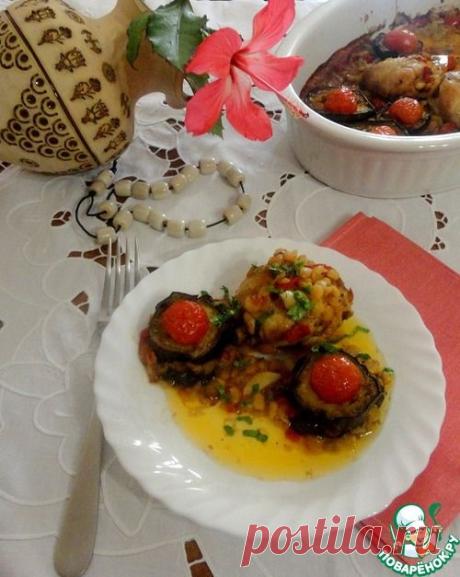Горох с баклажанами и курицей - кулинарный рецепт