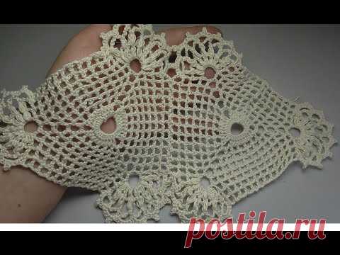 Crocheted triangular motif №3 Треугольный мотив №3 крючком из журнала Дуплет