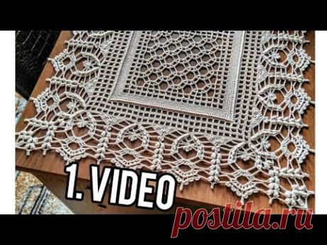 1. VIDEO BEKLENEN VIDEO GELDI  #dantel​ #örgü​ #tutorial​ #pattern​ #crochet​ #art​ #salontakımı​ #nedlace​
