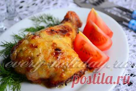 Окорочка, фаршированные шампиньонами и сыром