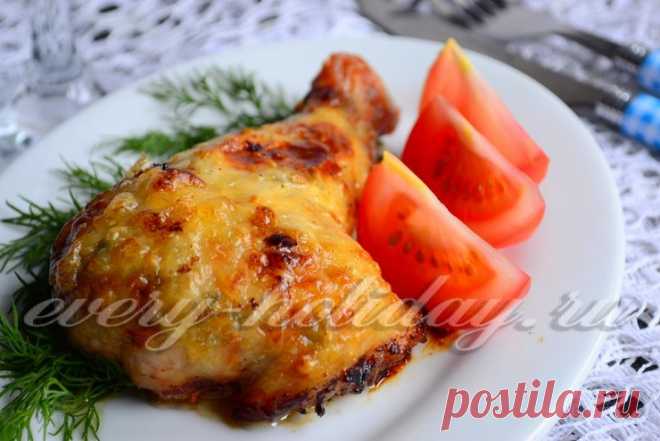 Окорочка, фаршированные шампиньонами и сыром