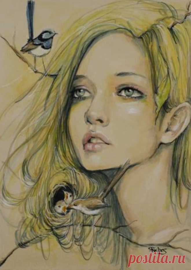 Забери меня в детство, мама! Художник Сара Ричес (Sara Riches)