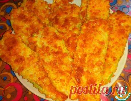 Кабачки в сырной панировке – кулинарный рецепт