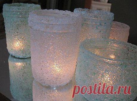 Она взяла обычную бутылку и обваляла в морской соли. то что получилось это просто чудо » Sam-Sdelay.RU – Сделай сам!