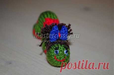 Вязаные игрушки крючком. Гусеница. Мастер-класс с пошаговыми фото