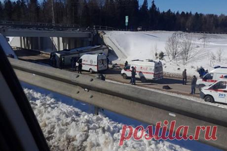 Выросло число погибших при падении автобуса в Подмосковье. Число погибших в аварии с автобусом в подмосковном Волоколамске выросло до трех, один пассажир умер в больнице. Об этом сообщили представители Минздрава Московской области. Накануне сообщалось о восьми пострадавших и двух погибших в аварии с автобусом в Волоколамске. На месте ДТП остаются медики и правоохранители.