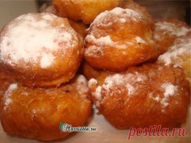 Пончики с яблоками. Рецепт