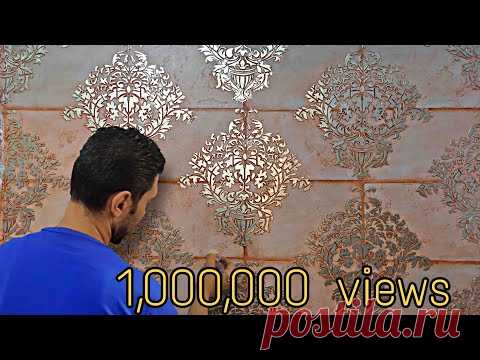 Обычной шпатлевкой сделать роскошный старинный кирпичный декор (перевод)