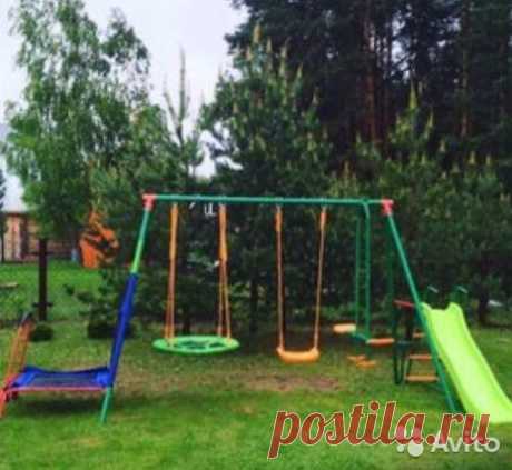 Новый комплекс на дачу,горка,батут,качели-гнездо Новый в заводских коробках, не вскрывали. Гарантия год. Остатки с того года продаём, с февраля, марта начинается сезон и цены поднимуться у всех производителей.Так что очень выгодно купить сейчас и собрать уже весной))) Очень прочный, фото не передаёт. ...