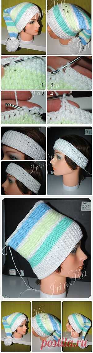 Шапка Буратинка. Мастер-класс от IrinKa |