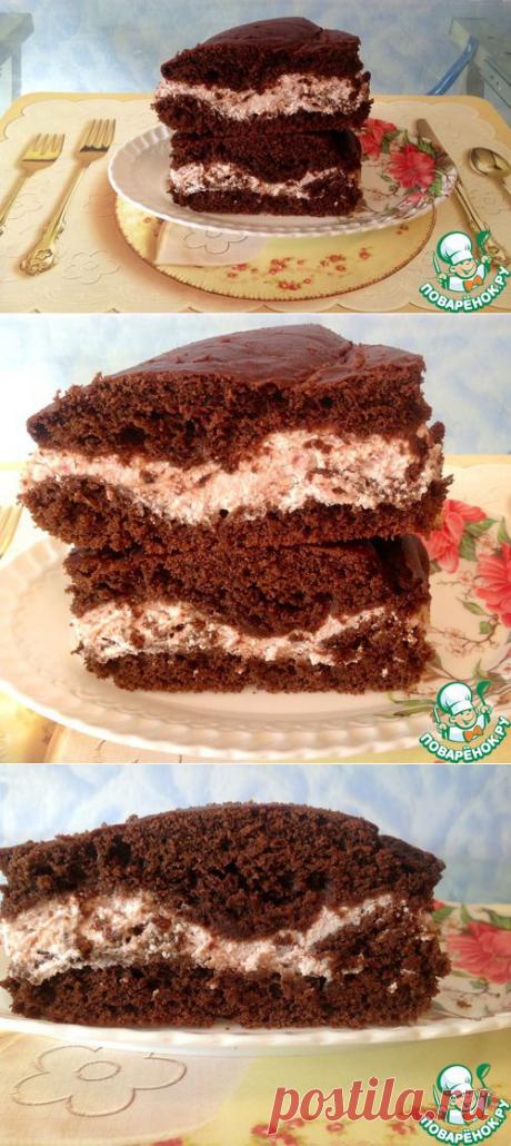 Шоколадно-малиновый пирог "Мгновение" - кулинарный рецепт