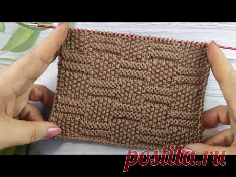 Checker Knit Stitch | Schachbrettmuster stricken | Punto Scacchiera ai ferri| Point de Damier Tricot